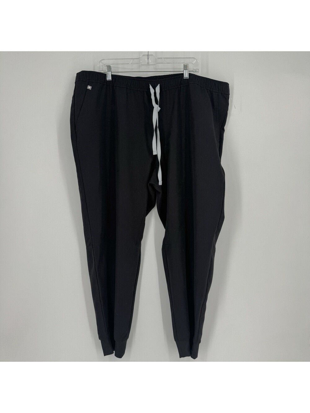 Figs pants mens 4XLR black tansen jogger scrubs nurse doctor dentist drawstring